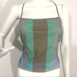 Theory Crisscross  Back Tie Top Medium Vintage 2000s Y2K